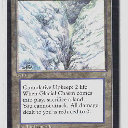 Magic: The Gathering Ice Age Glacial Chasm