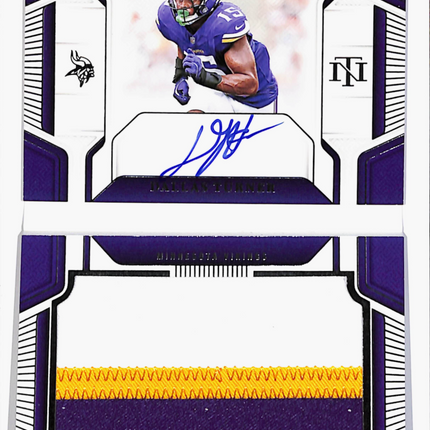 2025 Panini National Treasures Dallas Turner #RJPS-DTR RC /99 Auto Patch Booklet