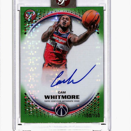 2026 Topps Pristine Basketball Cam Whitmore #PA-CW Green 150/150 Auto