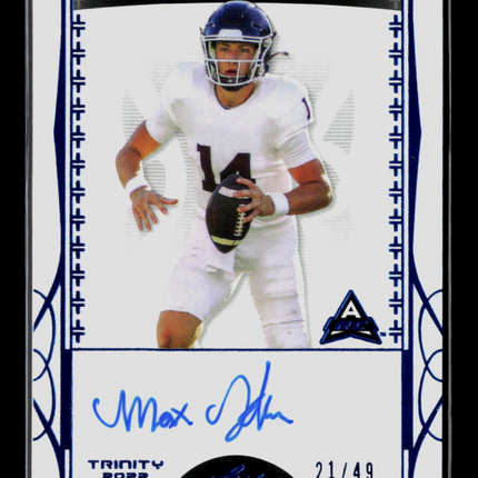 2022 Leaf Trinity Max Johnson #BA-MJ1 21/49 Auto