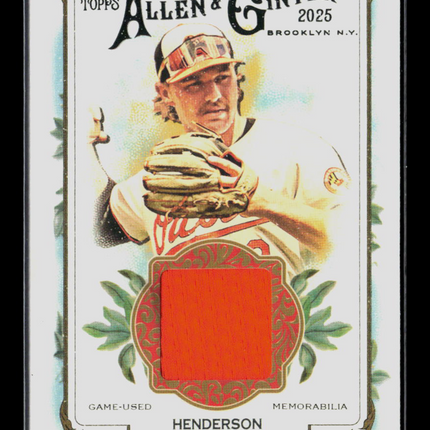 2025 Topps Allen & Ginter Gunnar Henderson #AGR-GH Patch