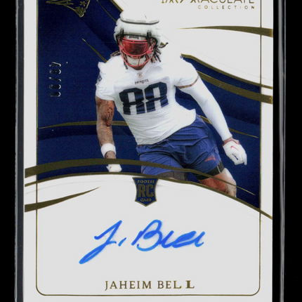 2024 Panini Immaculate Collection Football Jaheim Bell #RA-JBL RC Auto /99