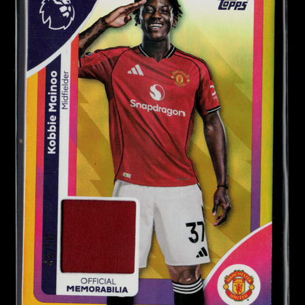2025 Topps Premier League Kobbie Mainoo #RE-KMA 46/50 Patch