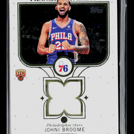 2025 Topps Franchise Fabrics Johni Broome #FF-JO RC Patch