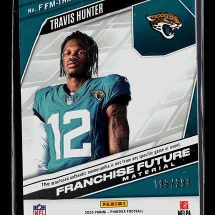 2025 Panini Phoenix Football Travis Hunter #FFM-THR RC 196/299