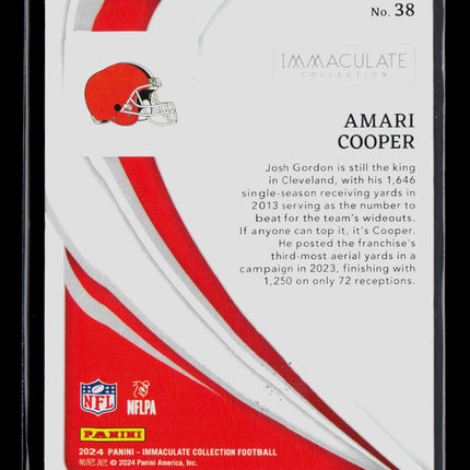2024 Panini Immaculate Collection Amari Cooper #38 /99