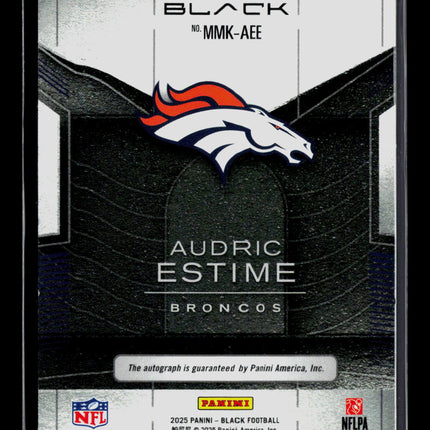 2025 Panini Black Audric Estimé #MMK-AEE 098/120 Auto