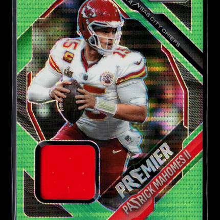 2025 Panini Prizm Football Patrick Mahomes II #PY-PMA Green Pulsar Patch