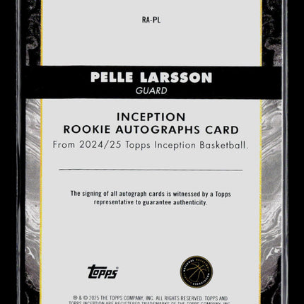2025 Topps Inception Pelle Larsson #RA-PL Auto