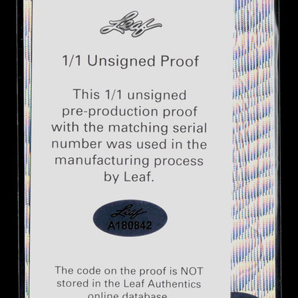 2023 Leaf Metal Draft Luke Musgrave Red Prismatic RC 1/1