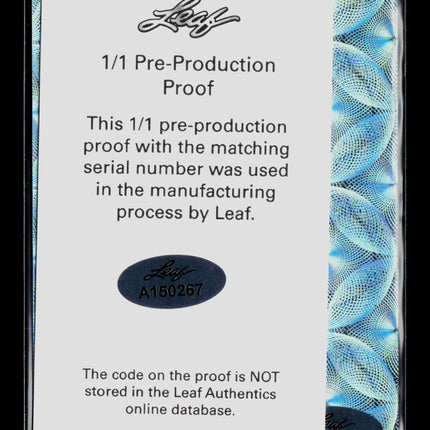 2023 Leaf Exotic Football Eric Gray Peacock Pre-Production Proof RC 1/1