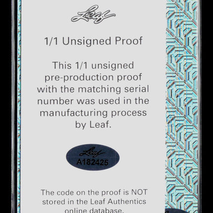 2023 Leaf Metal Draft Rakim Jarrett Proof RC 1/1