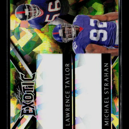 2023 Leaf Exotic Michael Strahan Lawrence Taylor Pre-Production Proof 1/1