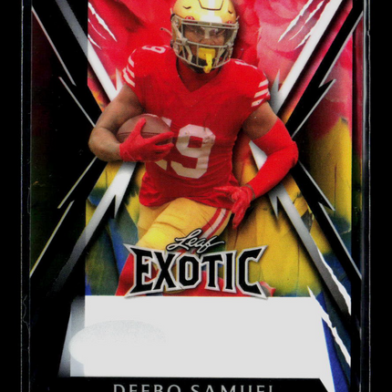 2023 Leaf Exotic Football Deebo Samuel Pre-Production Proof 1/1