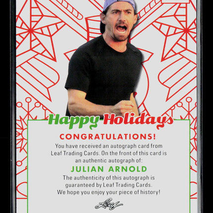 2023 Leaf Happy Holidays Julian Arnold #BA-JA2 Auto