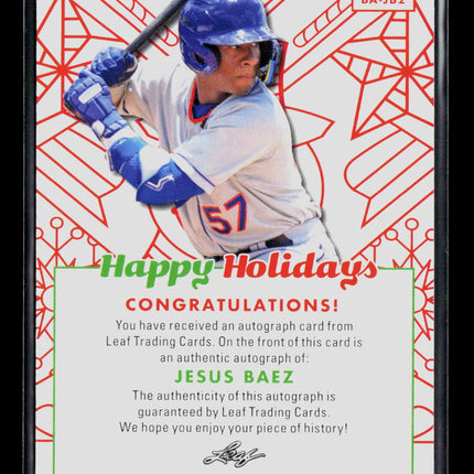 2023 Leaf Happy Holidays Jesus Baez #BA-JB2 Auto