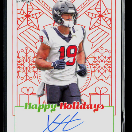 2023 Leaf Happy Holidays Xavier Hutchinson #BA-XH1 Auto