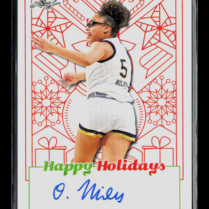 2023 Leaf Happy Holidays Olivia Miles #BA-OM1 Auto