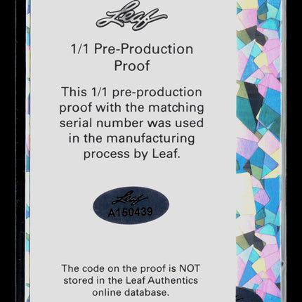 2023 Leaf Exotic Football Grant DuBose Pre-Production Proof RC 1/1