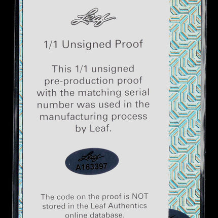 2023 Leaf Vivid Quentin Johnston Unsigned Proof 1/1