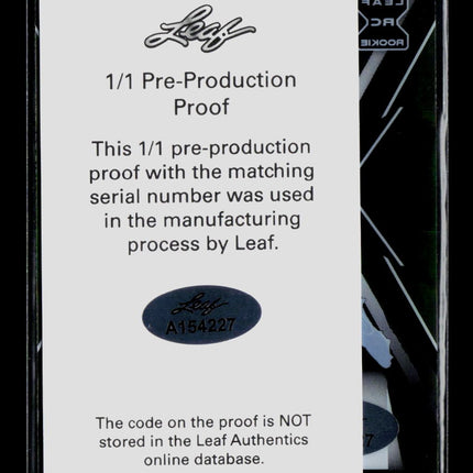 2023 Leaf Exotic Football Rashee Rice Pre-Production Proof RC 1/1