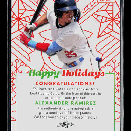 2023 Leaf Happy Holidays Alexander Ramirez #BA-AR1 Auto