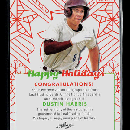 2023 Leaf Happy Holidays Dustin Harris #BA-DH1 Auto