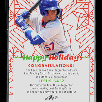 2023 Leaf Happy Holidays Jesus Baez #BA-JB2 Auto
