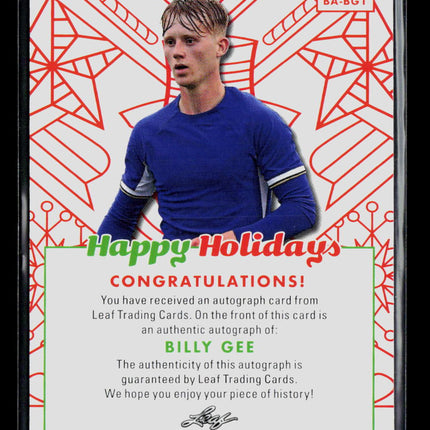 2023 Leaf Happy Holidays Billy Gee #BA-BG1 Auto