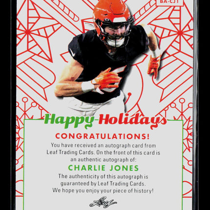 2023 Leaf Happy Holidays Charlie Jones #BA-CJ1 Auto
