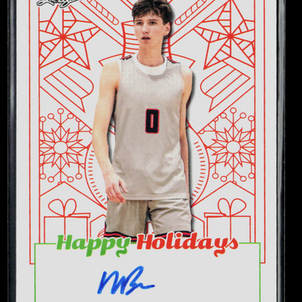 2023 Leaf Happy Holidays Matas Buzelis #BA-MB1 Auto