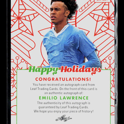 2023 Leaf Happy Holidays Emilio Lawrence #BA-EL1 Auto