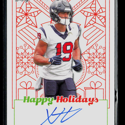 2023 Leaf Happy Holidays Xavier Hutchinson #BA-XH1 Auto