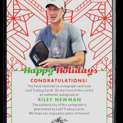 2023 Leaf Happy Holidays Riley Newman #BA-RN1 Auto