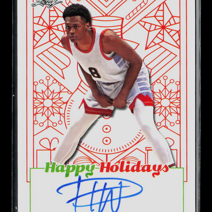 2023 Leaf Happy Holidays Peyton Watson #BA-PW1 Auto