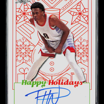 2023 Leaf Happy Holidays Peyton Watson #BA-PW1 Auto