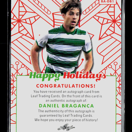 2023 Leaf Happy Holidays Daniel Bragança #BA-DB1 Auto