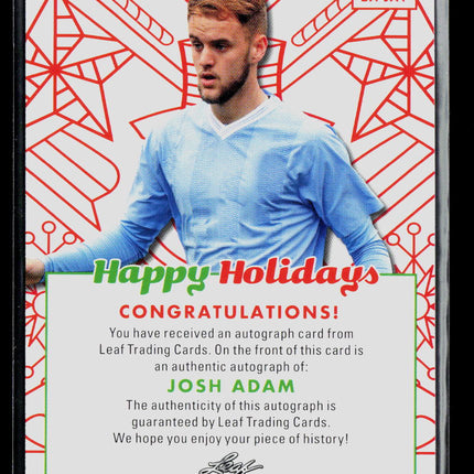 2023 Leaf Happy Holidays Josh Adam #BA-JA1 Auto