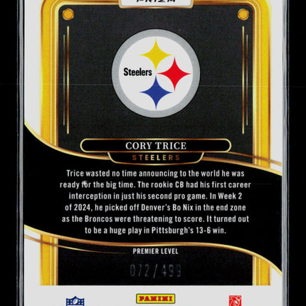 2025 Panini Select Cory Trice #140 072/499