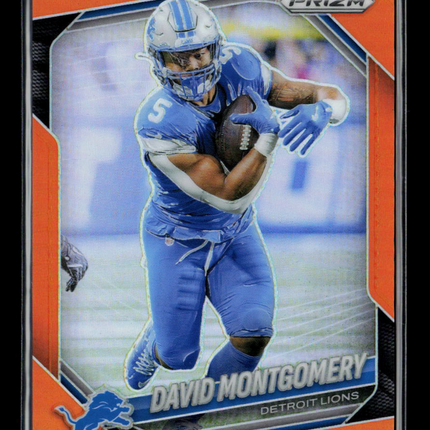 2025 Panini Prizm Football David Montgomery #164 Orange /249
