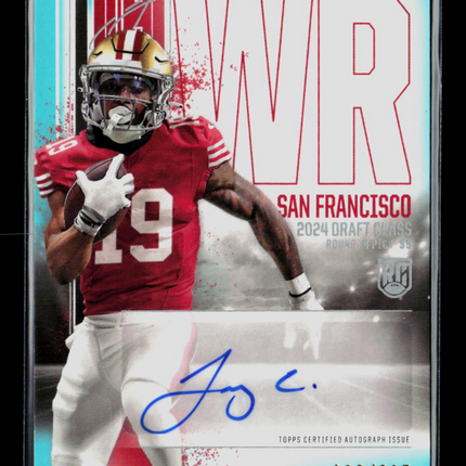 2024 Topps Signature Class Football Jacob Cowing #RCA-JCO 100/225 Auto