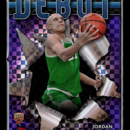 2024 Topps Finest Jordan Walsh #D-23 Purple Checkerboard RC 071/125