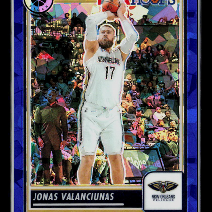 2024 Panini NBA Hoops Premium Stock Jonas Valančiūnas #112 Blue 82/99