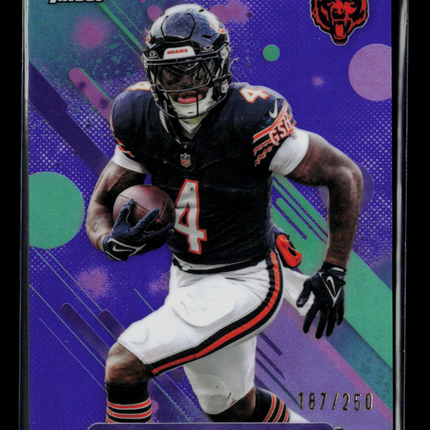 2025 Topps Finest D'Andre Swift #72 Purple 187/250