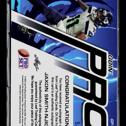 2023 Leaf Pro Set Jaxon Smith-Njigba #GP-JSN 5/8 Auto
