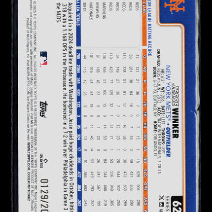 2025 Topps Series Two Jesse Winker #629 Gold /2025