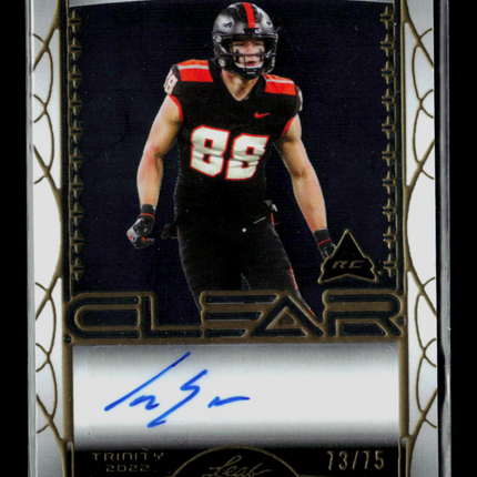 2022 Leaf Trinity Clear Luke Musgrave #CA-LM1 13/75 Auto