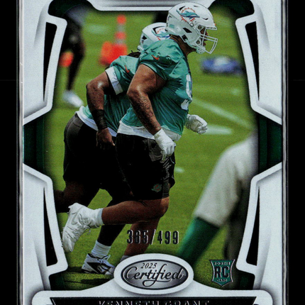 2025 Panini Certified Kenneth Grant #174 RC 365/499