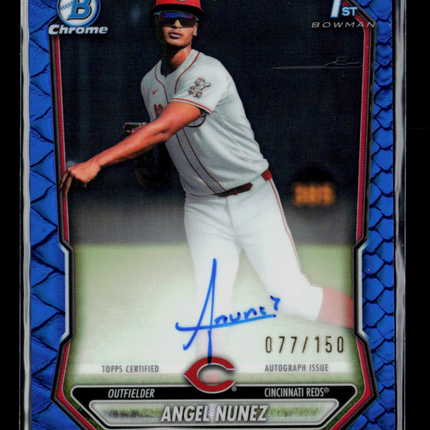 2026 Bowman Chrome Angel Nunez #CPA-AN Blue 077/150 Auto
