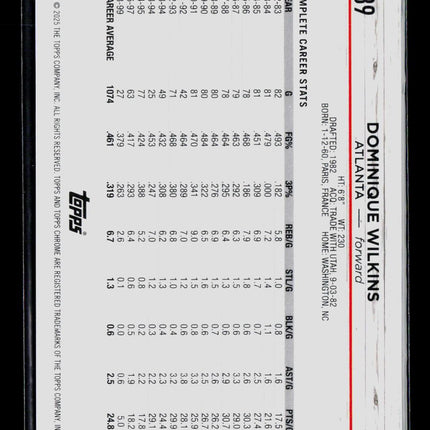 2025 Topps Chrome Dominique Wilkins #39 02/10